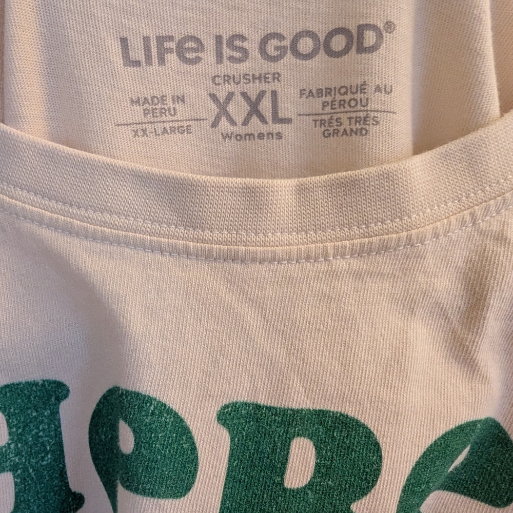 Life Is Good 'Here to Paddy' Clover Short Sleeve Crusher Boxy T-Shirt size XXL - Picture 4 of 8
